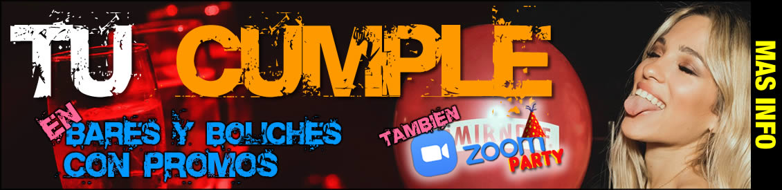 Festejar cumpleaños en bares y boliches en Ciudad de Buenos Aires, también zoompleaños, zoomparty
