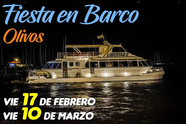 Ir a bailar en un Barco en Olivos, Buenos Aires
