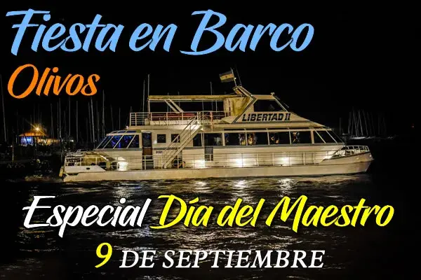 Día del Maestro: Ir a bailar a la Fiesta en Barco Olivos, Buenos Aires