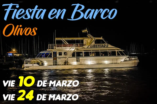 Ir a bailar a la Fiesta en Barco Olivos, Buenos Aires