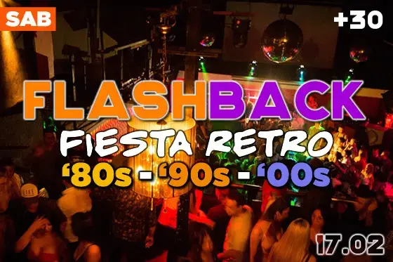 Fiesta Retro Flashback, disco +30 en Las Cañitas, Buenos Aires