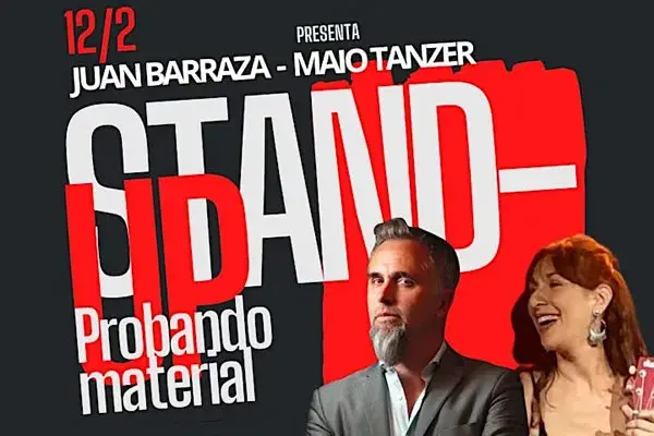 Show Juan Barraza y Maio Tanzer probando material en Stand Up Club, Recoleta, Buenos Aires